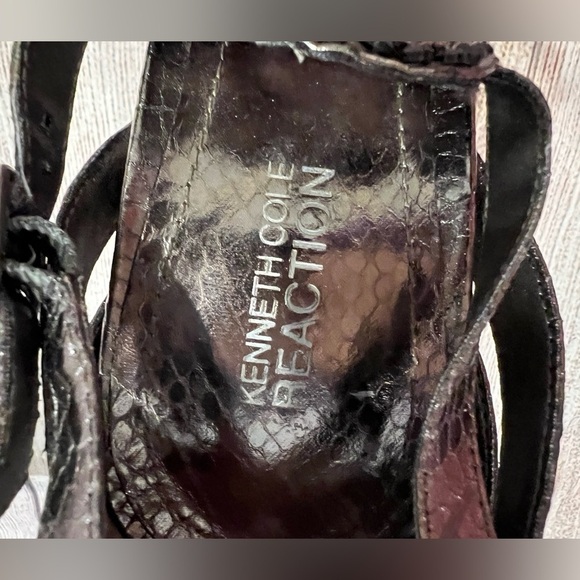 Kenneth Cole Reaction Know How Hot Silver Heel Shoes Size 10 - Picture 6 of 7